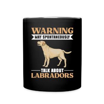 Labrador Retriever jaune - Mug uni - noir - Devant