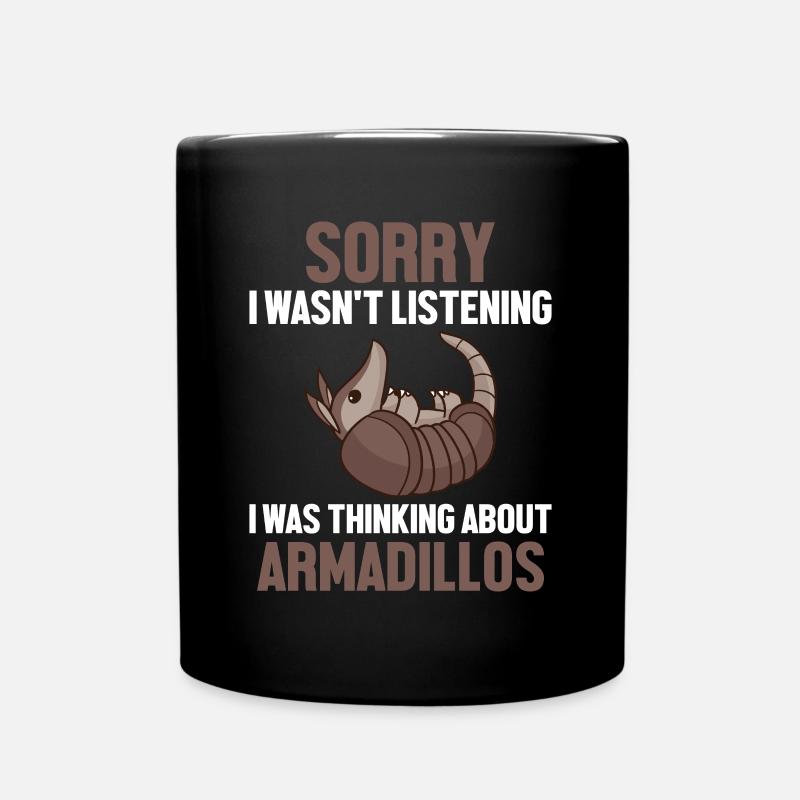 Dachte an Armadillos Pink Fairy - Tasse einfarbig - Schwarz