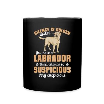 Yellow Labrador Retriever - Full Colour Mug - black - Front