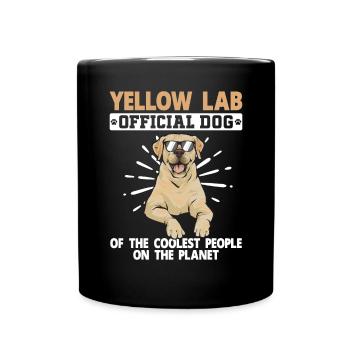 Labrador Retriever jaune - Mug uni - noir - Devant