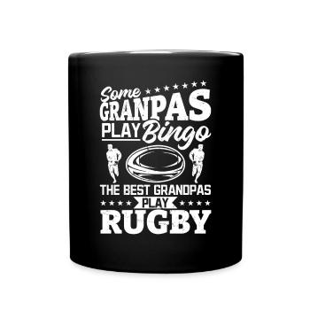 Some grandpas play bingo the best grandpas play Ru - Full Colour Mug - black - Front