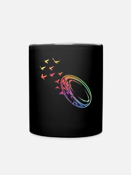 Rugby Season Rugby ball Rugby - Full Colour Mug - black