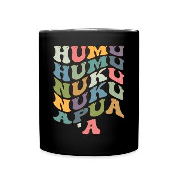 Humuhumunukunukuapua'a Hawaiian Reef Pusher - Full Colour Mug - black - Front
