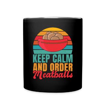 Cadeaux pour les amateurs de boulettes de viande - Mug uni - noir - Devant
