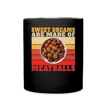 Cadeaux pour les amateurs de boulettes de viande - Mug uni - noir - Devant