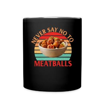 Cadeaux pour les amateurs de boulettes de viande - Mug uni - noir - Devant