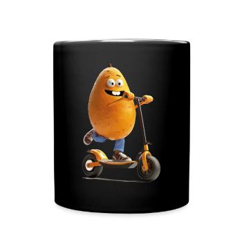 Patate douce Scooter - Mug uni - noir - Devant