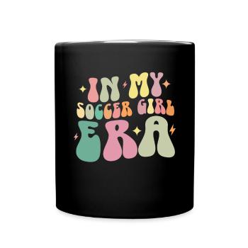 Soccer Girl Teen Soccer Lover Player - Full Colour Mug - black - Front