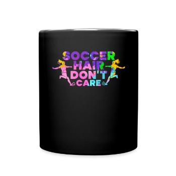 Soccer Girl Teen Soccer Lover Player - Full Colour Mug - black - Front