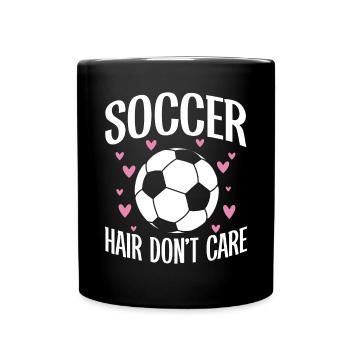 Soccer Girl Teen Soccer Lover Player - Full Colour Mug - black - Front