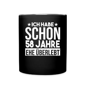 Mariage Ange Mariage 58 ans Mariage - Mug uni - noir - Devant