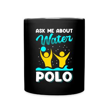 Water polo Water polo player gift - Full Colour Mug - black - Front