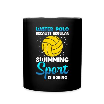 Water polo player funny water polo player gift - Full Colour Mug - black - Front