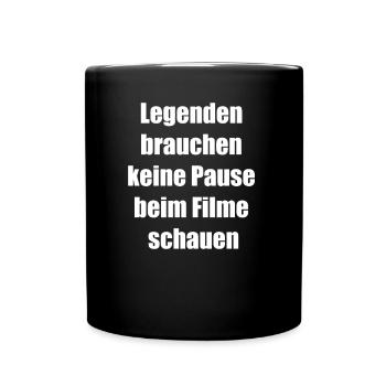 Binge-Watching Gift - Full Colour Mug - black - Front