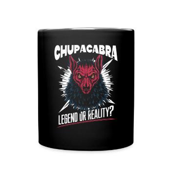 Chupacabra Legendary Creature Beast Cryptozoology - Full Colour Mug - black - Front