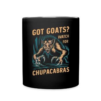 Chupacabra Legendary Creature Beast Cryptozoology - Full Colour Mug - black - Front