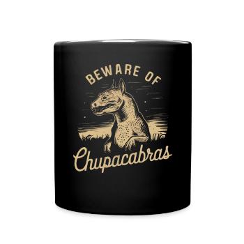 Chupacabra Legendary Creature Beast Cryptozoology - Full Colour Mug - black - Front