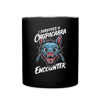 Chupacabra Legendary Creature Beast Cryptozoology - Full Colour Mug - black - Front