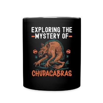 Chupacabra Legendary Creature Beast Cryptozoology - Full Colour Mug - black - Front
