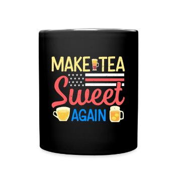 Thé sucré - Mug uni - noir - Devant
