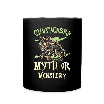 Chupacabra Legendary Creature Beast Cryptozoology - Full Colour Mug - black - Front