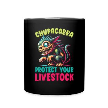 Chupacabra Legendary Creature Beast Cryptozoology - Full Colour Mug - black - Front