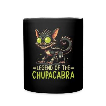 Chupacabra Legendary Creature Beast Cryptozoology - Full Colour Mug - black - Front