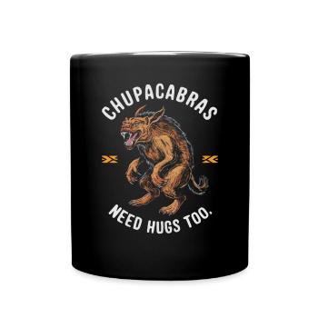 Chupacabra Legendary Creature Beast Cryptozoology - Full Colour Mug - black - Front