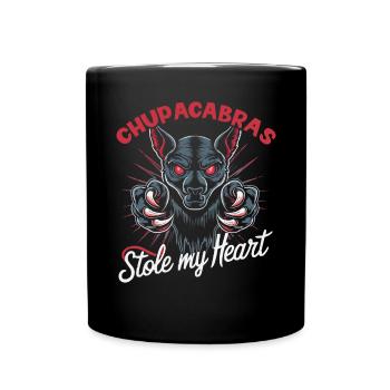 Chupacabra Legendary Creature Beast Cryptozoology - Full Colour Mug - black - Front