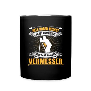 Surveyor is impossible to surveyor - Full Colour Mug - black - Front