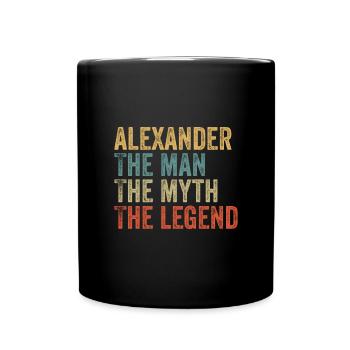 Alexander the man the myth - Full Colour Mug - black - Front