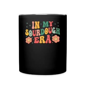 Sourdough Whisperer Bakery Bakers Retro Outfit - Tasse einfarbig - Schwarz - Vorne