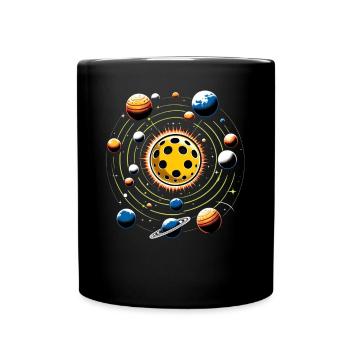 Pickleball Solar Planet Player Pickleball - Mug uni - noir - Devant