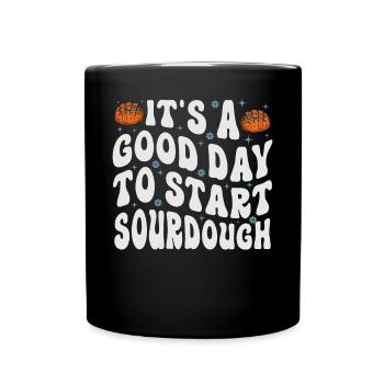 Amateurs de boulangerie, - Mug uni - noir - Devant