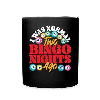 Bingo Player I Was Normal Two - Full Colour Mug - black - Front
