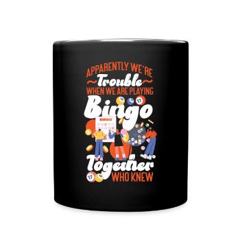 Bingo Player Friends Besties - Tasse einfarbig - Schwarz - Vorne