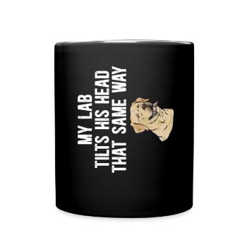 Labrador Retriever jaune - Mug uni - noir - Devant