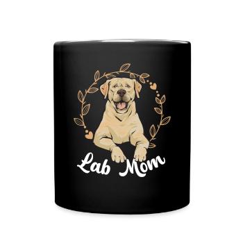 Labrador Retriever jaune - Mug uni - noir - Devant
