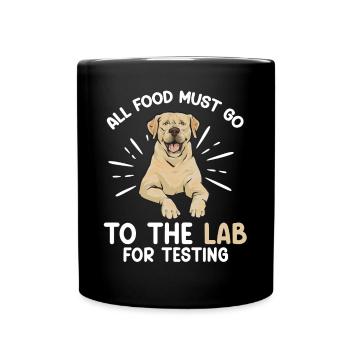 Labrador Retriever jaune - Mug uni - noir - Devant