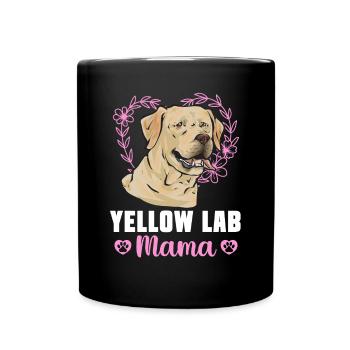 Labrador Retriever jaune - Mug uni - noir - Devant