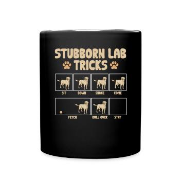 Labrador Retriever jaune - Mug uni - noir - Devant
