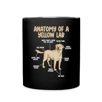 Labrador Retriever jaune - Mug uni - noir - Devant