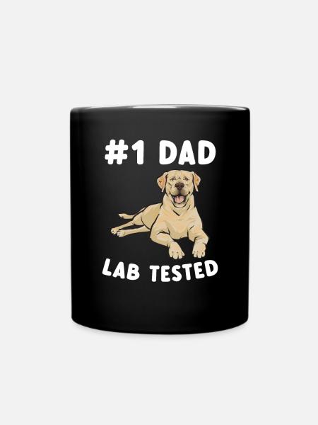 Gelber Labrador Retriever - Tasse einfarbig - Schwarz