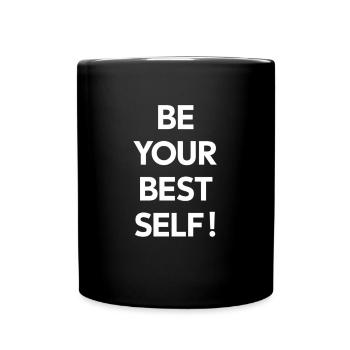 Soyez votre meilleure version - Mug uni - noir - Devant