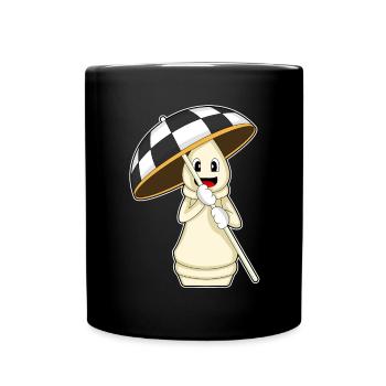 Pièce d’échecs Tour Échecs - Mug uni - noir - Devant