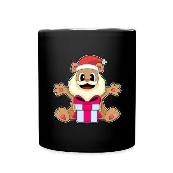 Forfait Noël ours - Mug uni - noir - Devant