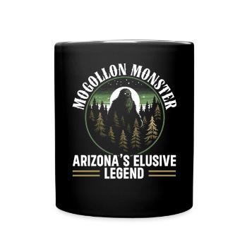 Mogollon Monster Mythical Cryptozoology Cryptid - Full Colour Mug - black - Front