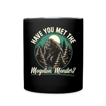 Mogollon Monster Mythical Cryptozoology Cryptid - Full Colour Mug - black - Front