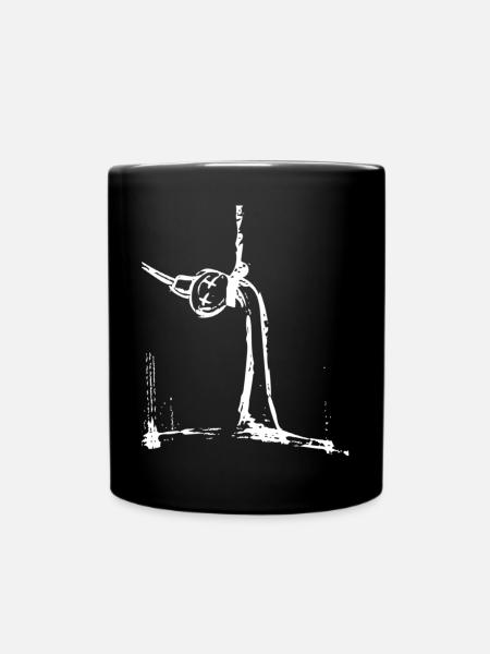 Fernsehturm Hangman - Tasse einfarbig - Schwarz