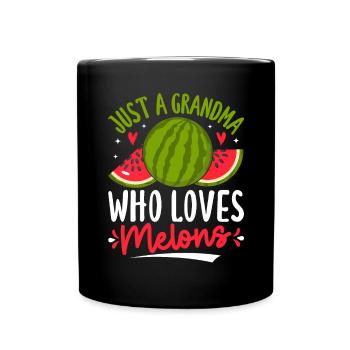 Melon Gift - Tasse einfarbig - Schwarz - Vorne